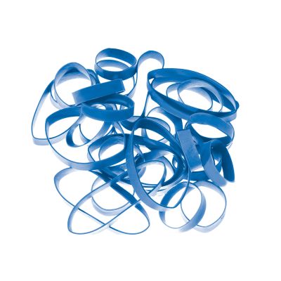 Synthetikbänder H+D LatexFree®, blau 50 mm Ø x 16 x 1 mm lose geschüttet Pantone 300 U 